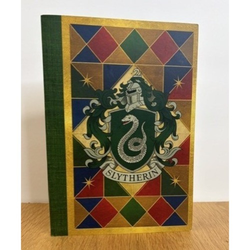 MinaLima Harry Potter Slytherin Journal Notebook Multi Color Excellent Lined